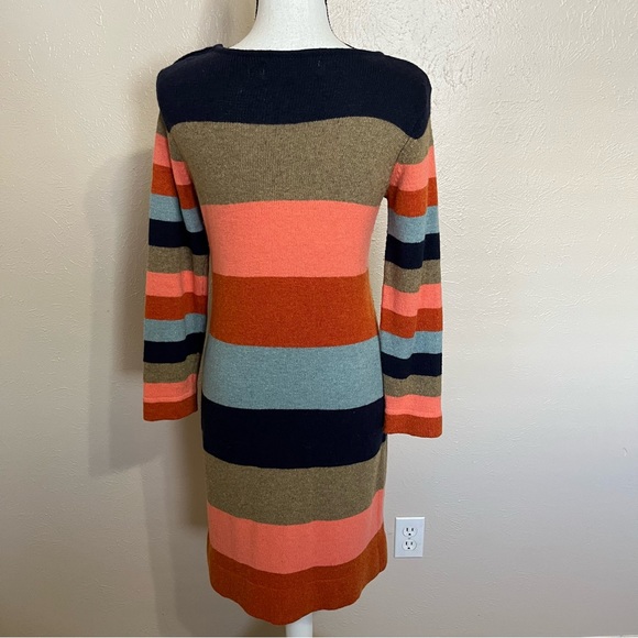 SOLD M Isabella Sinclair Anthro Colorstack Long Sleeve Striped Sweater Dress - Picture 4 of 9